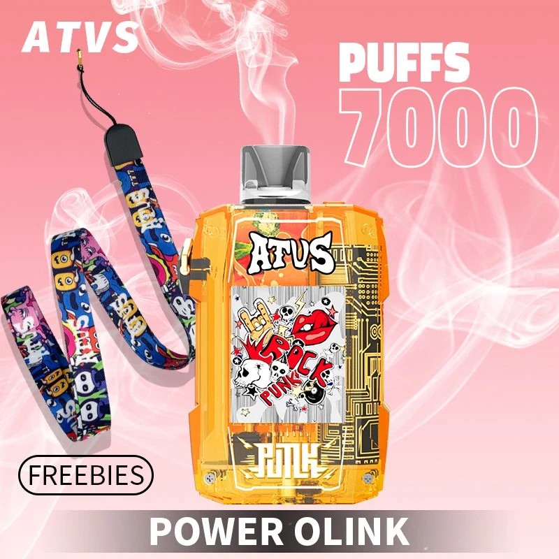 Original Mesh Coil Atvs Rock 7000 Puff 7K Electronic Cigarette Airflow 16 Flavors Vpaes