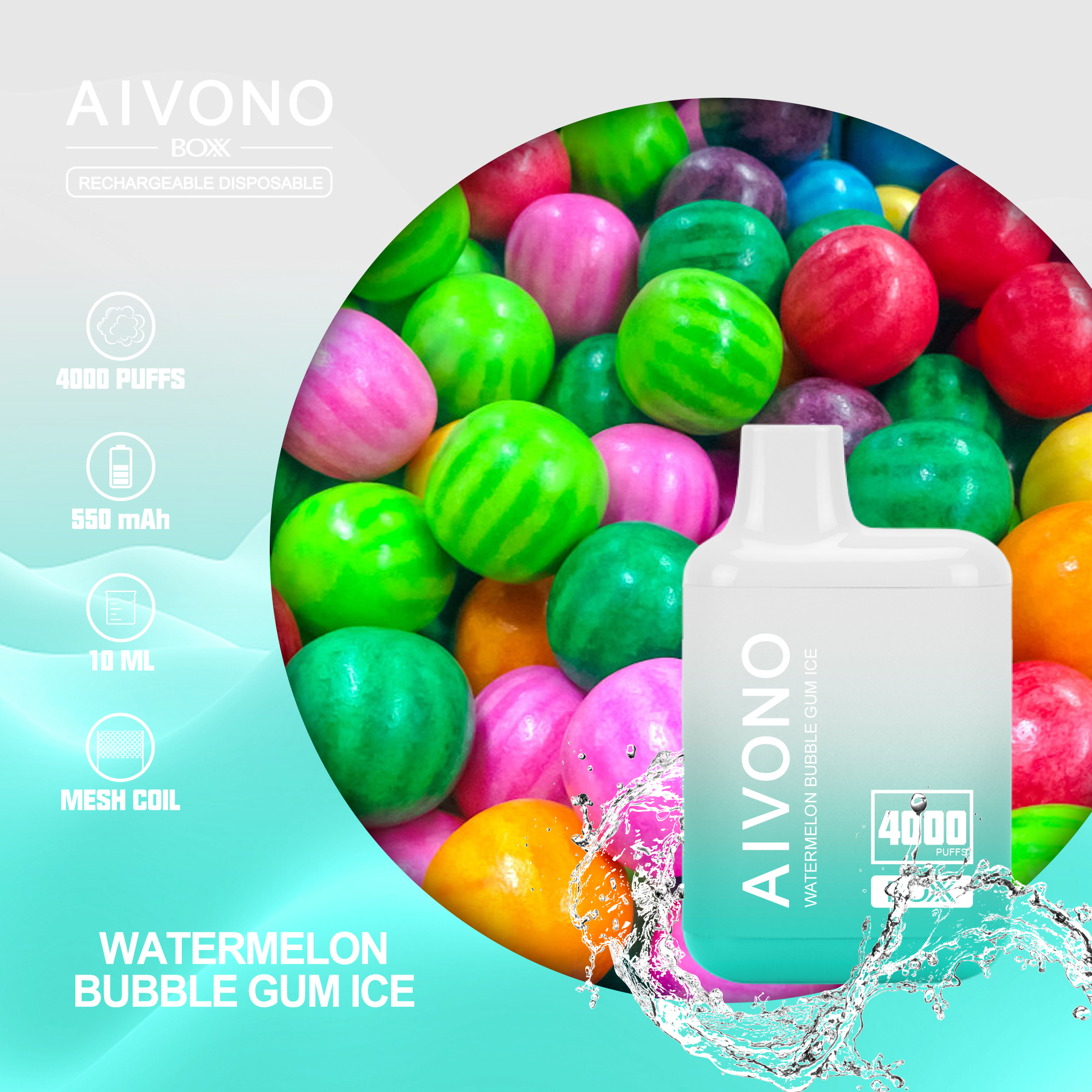 Wholesale Rechargeable Aim boxx 4000 Puffs Hookah Puffbar