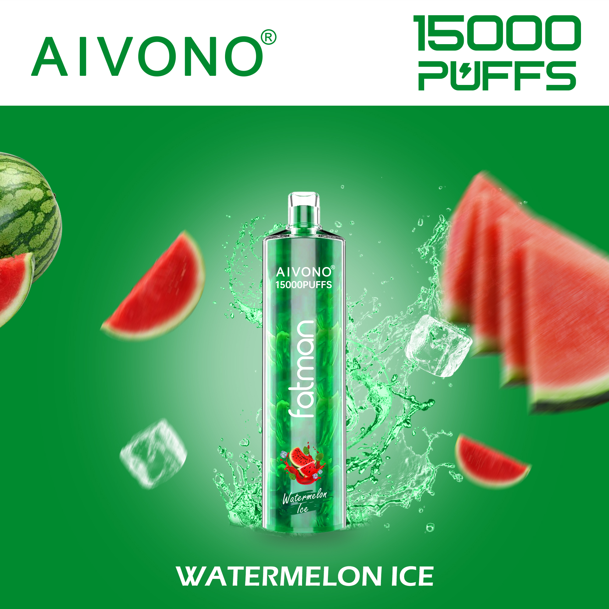 Isposable Vaporizer Aivono Fatman Crystal 15000 Puffs E-Cigarette 15k Puff 