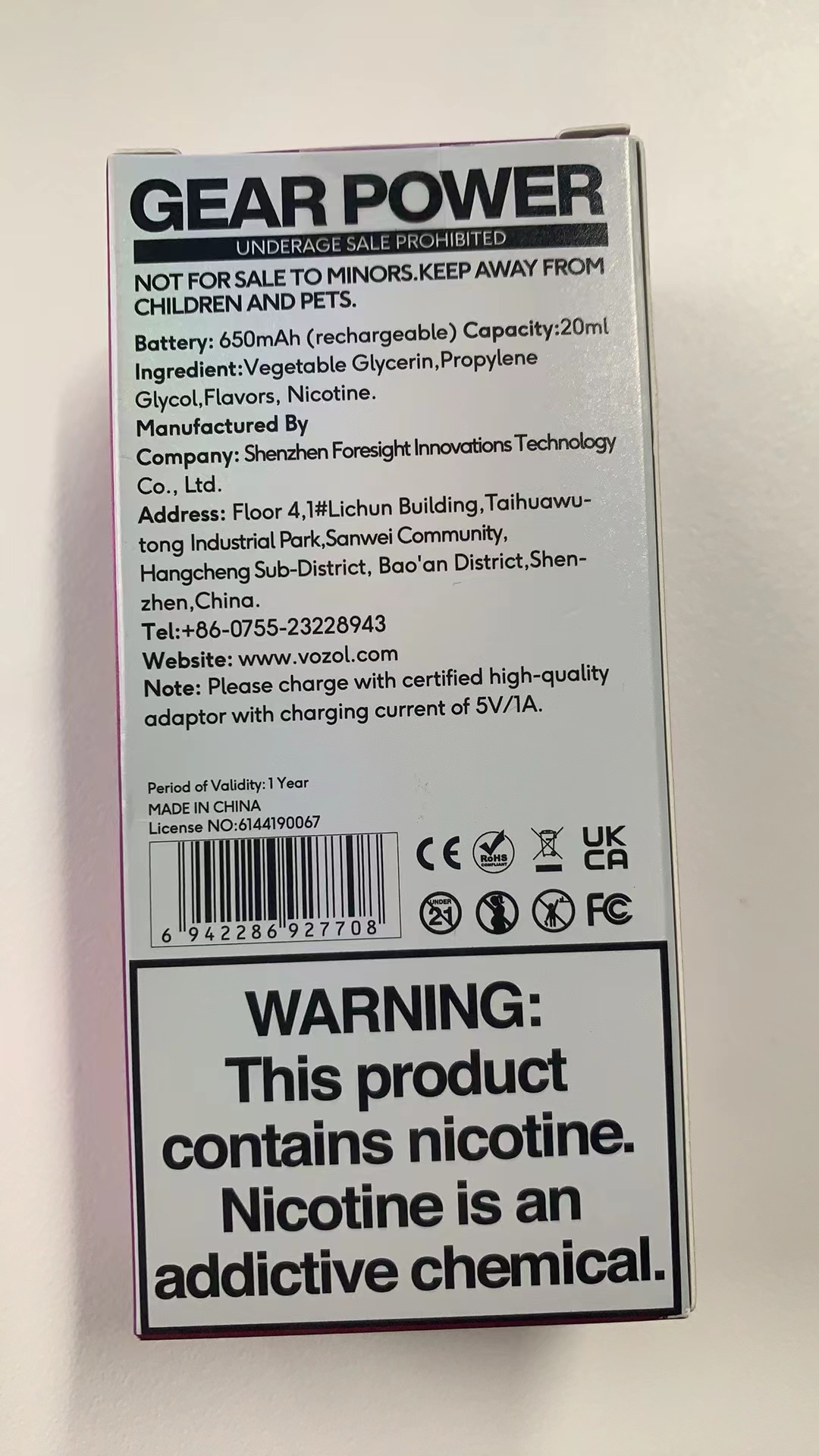 Wholesale I Wape Digital Screen Vozol Gear Power 20000 Puffs