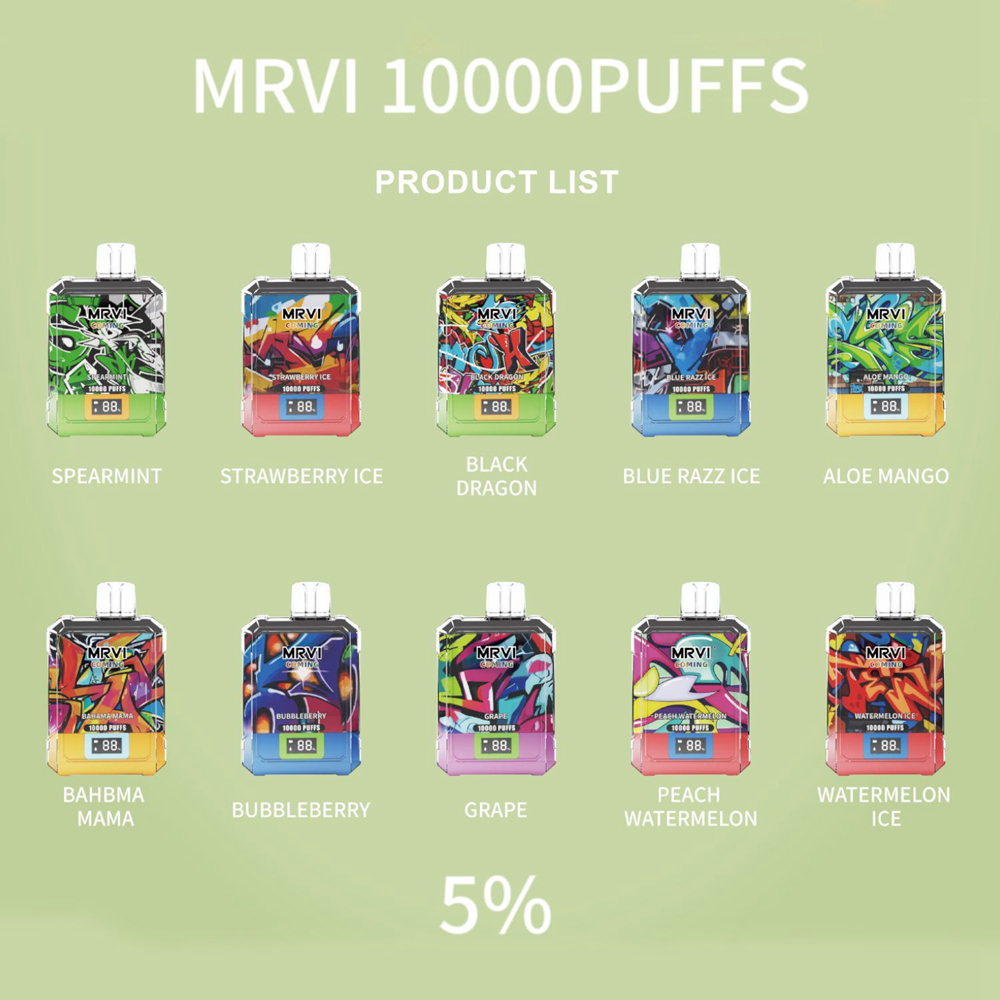 Mrvi 10000 Disposable E Cigarettes 2%5% Nic Wholesale I Vape 