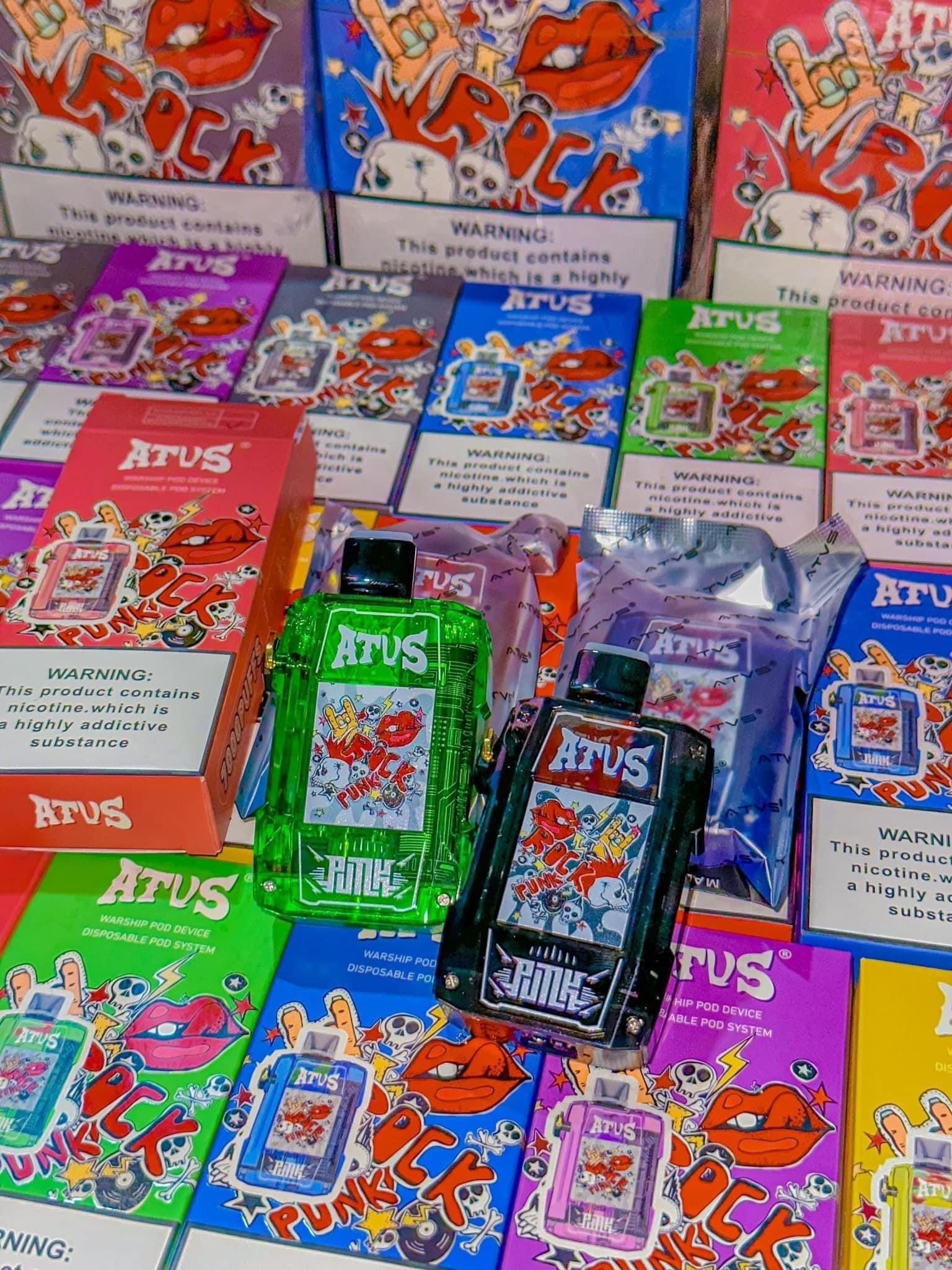 Original Mesh Coil Atvs Rock 7000 Puff 7K Electronic Cigarette Airflow 16 Flavors Vpaes