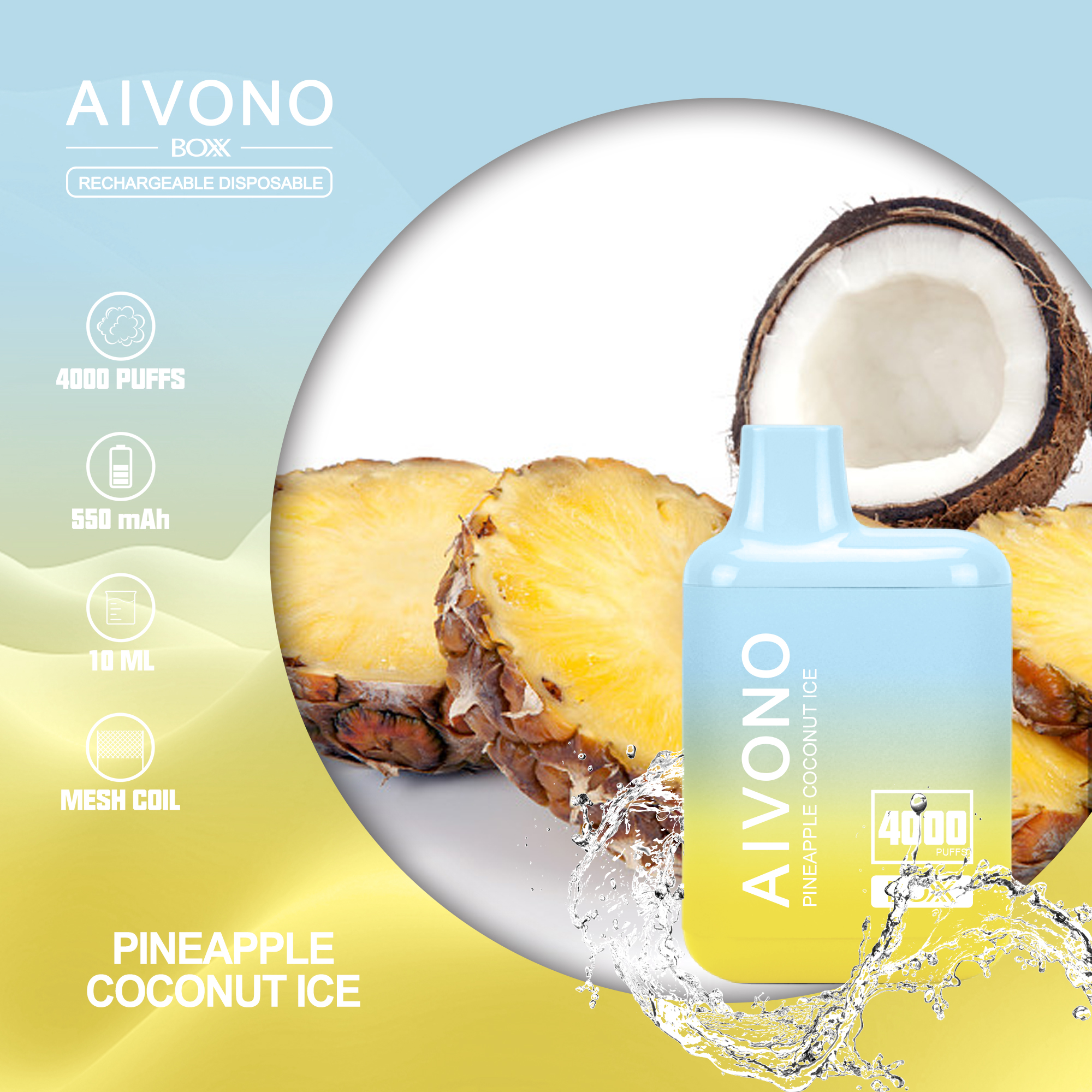 Wholesale Rechargeable Aim boxx 4000 Puffs Hookah Puffbar