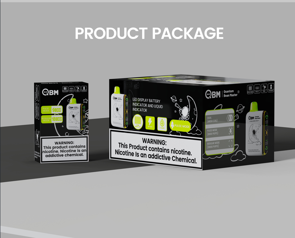 Vape Box 18ml Liquid Sfog 9000 18000 Puffs Mesh Coil Ecig