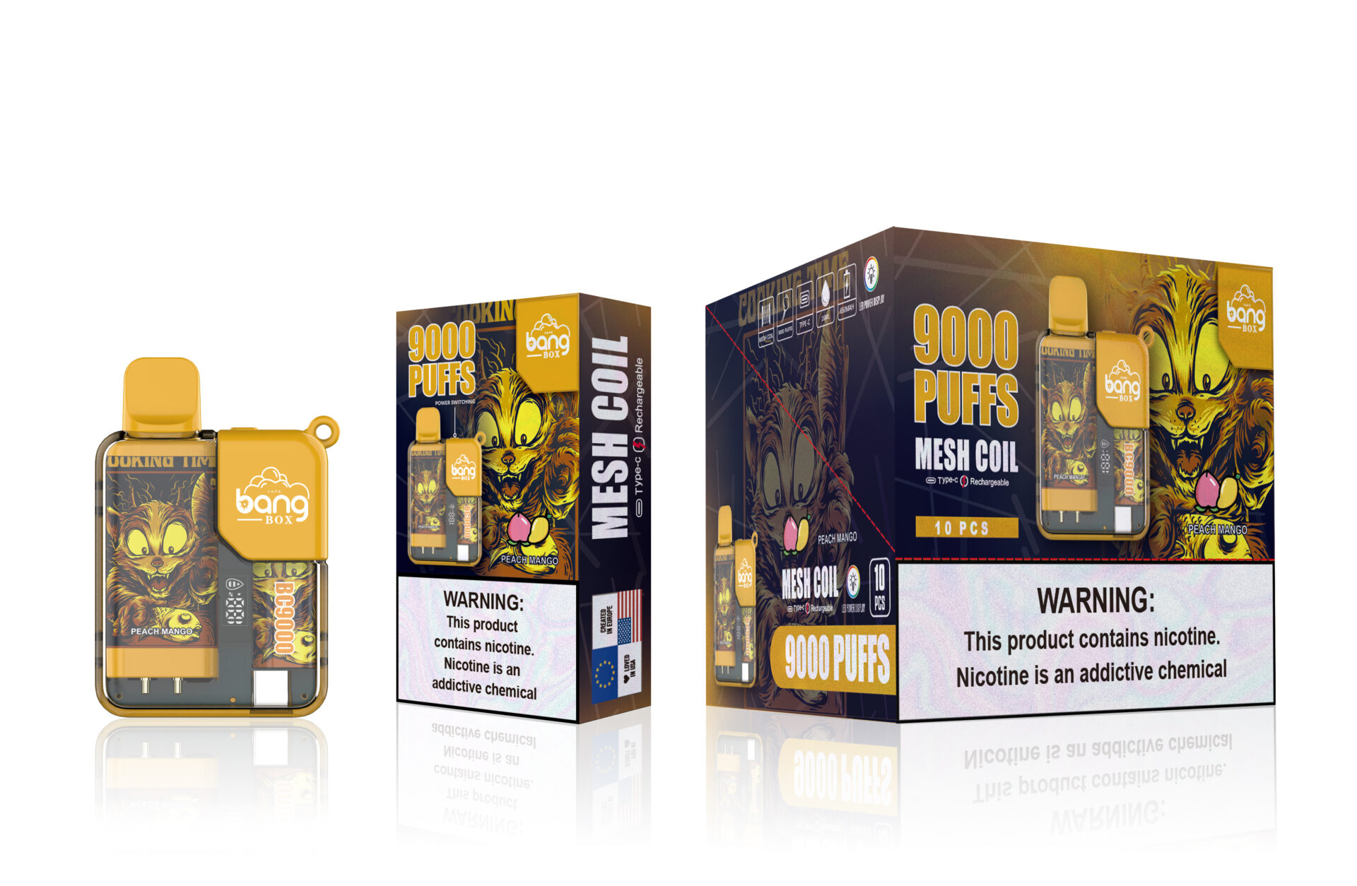  Wholesale I Vape Ranmd Bang Mesh Coil 9000 Puffs Razz Bar