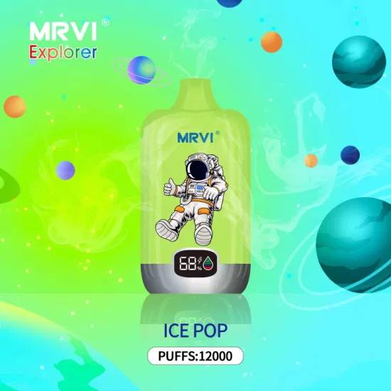 Mrvi Explorer Puff 12000 Mesh Coil E Cigarette Razz Bar Pod Smart Screen Device