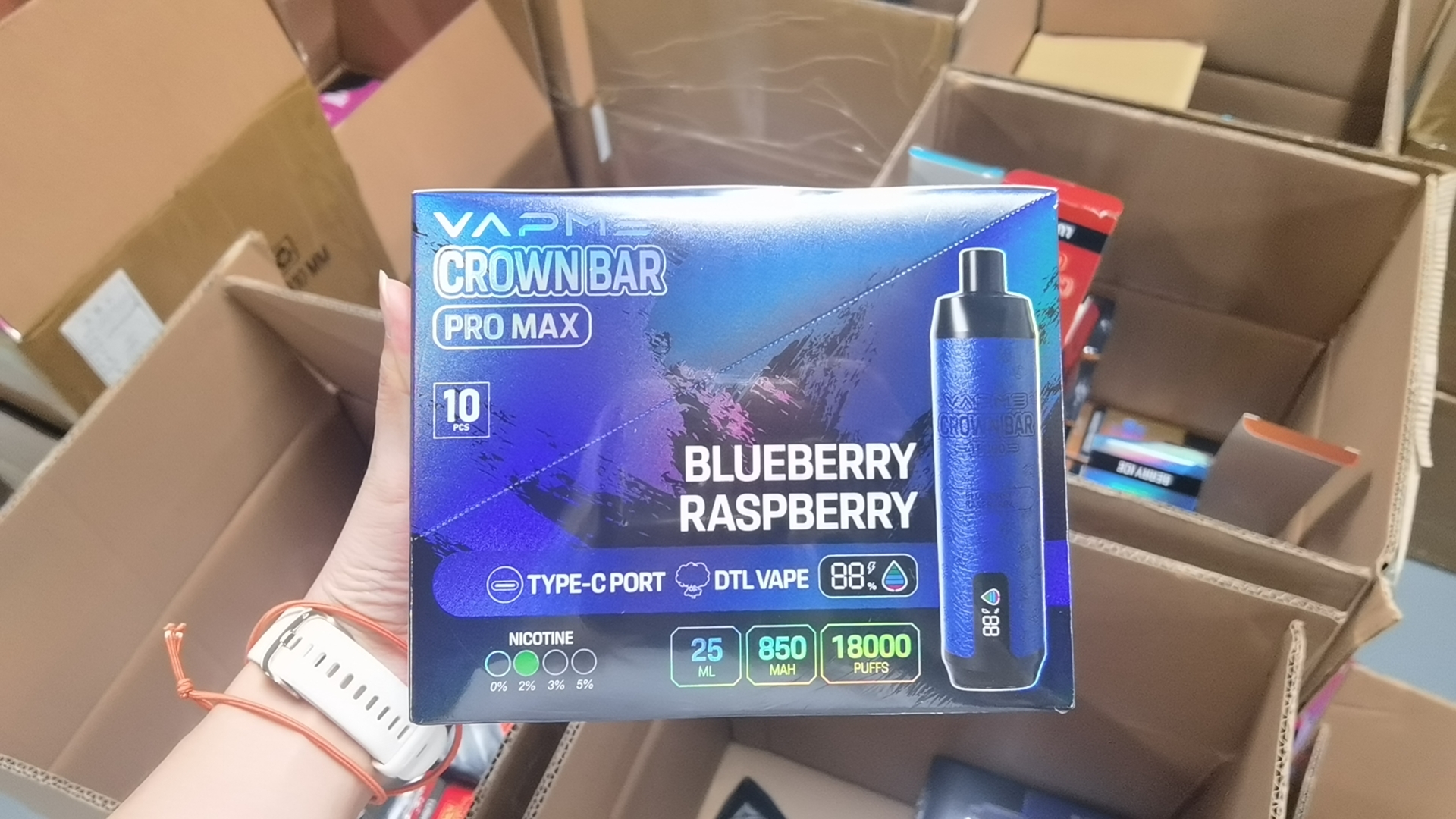  Vapme Crown Bar 18000 Puffs 18K 25ml Juice 2% 5% Nicotine Wholesale Vape