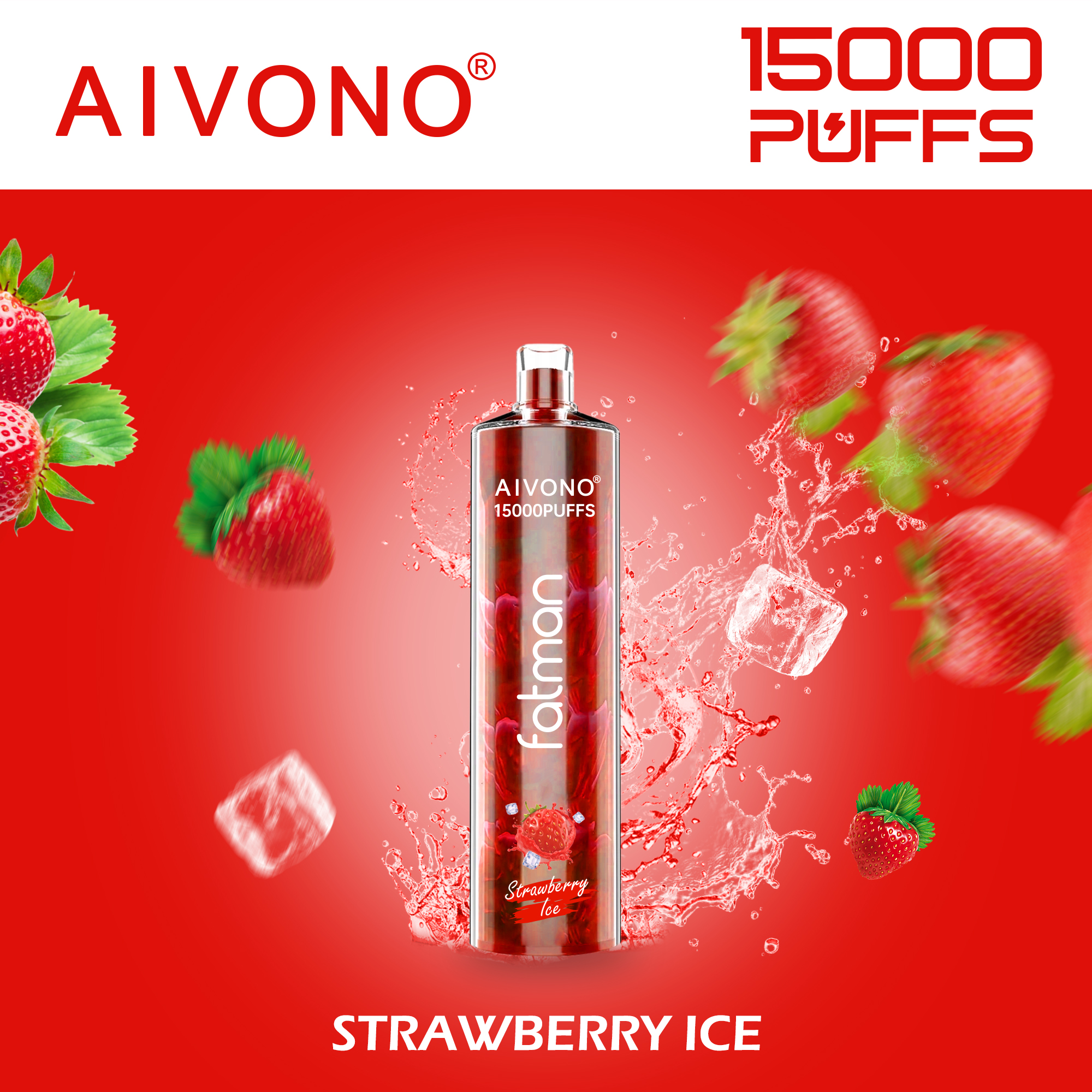 Isposable Vaporizer Aivono Fatman Crystal 15000 Puffs E-Cigarette 15k Puff 