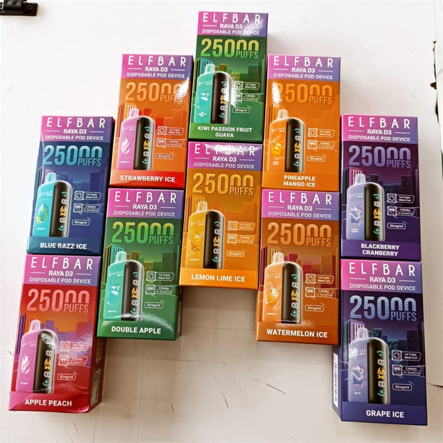 Original Elf Disposable Raya D3 25000 Puffs Wholesale Lce King 40K Adjust Mesh Coil Puff