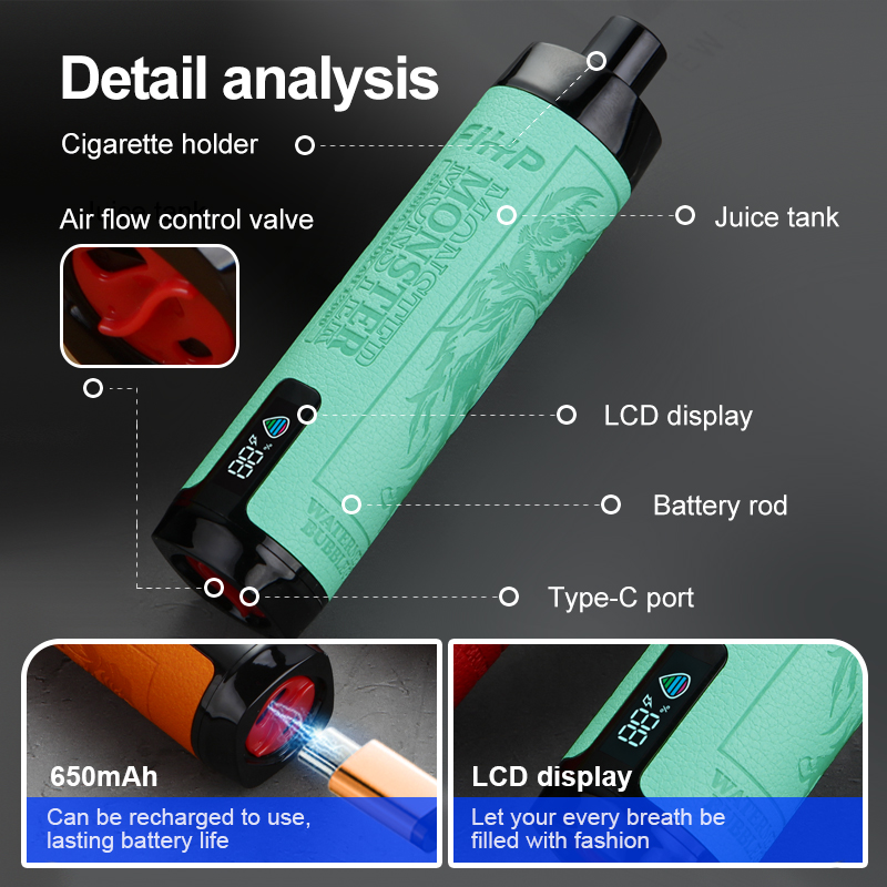 Wholesale I Vape Price E-Cigarettes Fihp Shisha Hookah 12000 Puffs Hookah 