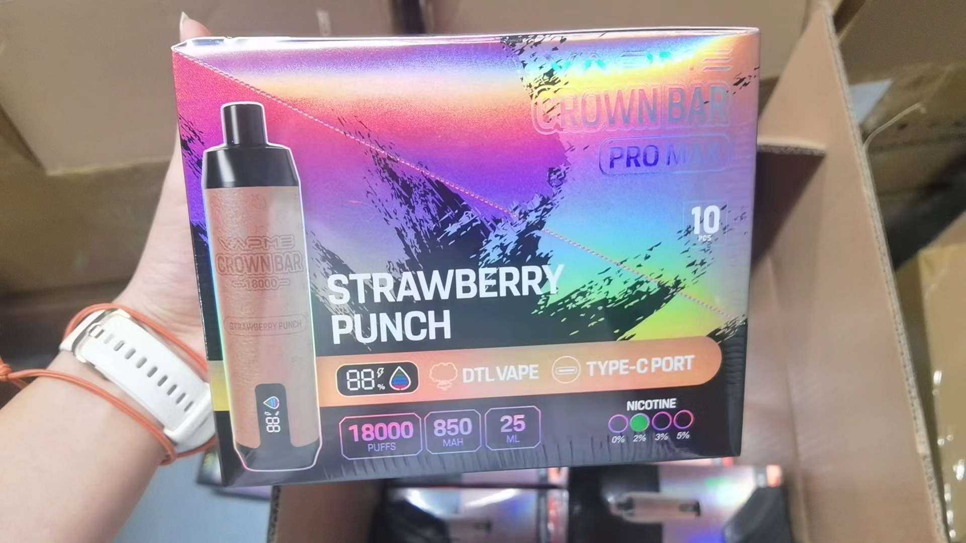  Vapme Crown Bar 18000 Puffs 18K 25ml Juice 2% 5% Nicotine Wholesale Vape