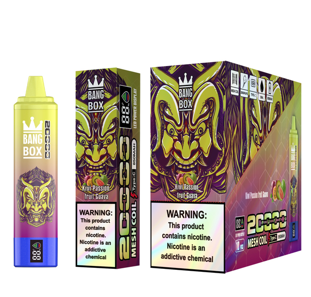 Electronic Cigarette Wholesale Randm Bang Box 20000 Puffs Smart Digital Screen