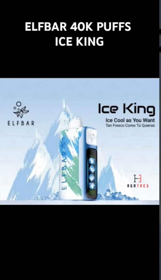 Dual Mesh Coil Device Vapers Pen Ellf Bar Ice King 40000 Puf