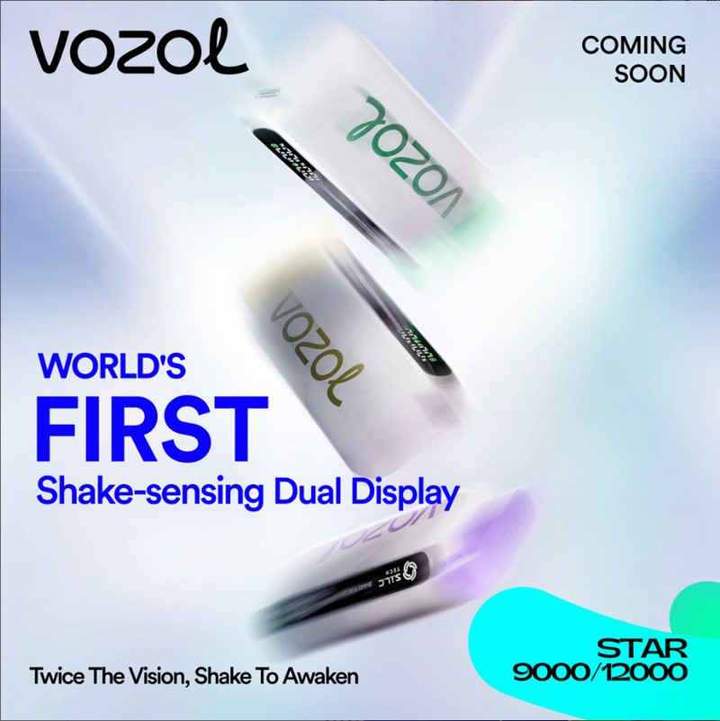 Gear E Cigarettes Vozol Star 12000 Puffs OLED Big Screen Vapes
