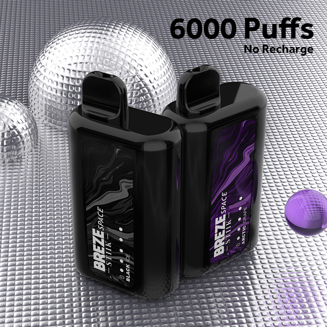 Puff Distributors Vapes 1500mAh 13ml E Juice Breze Stiik Space 6000 Puffs 