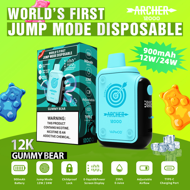 Archer 12000 Puff Disposable Vape Pod Smart Display Cigarette