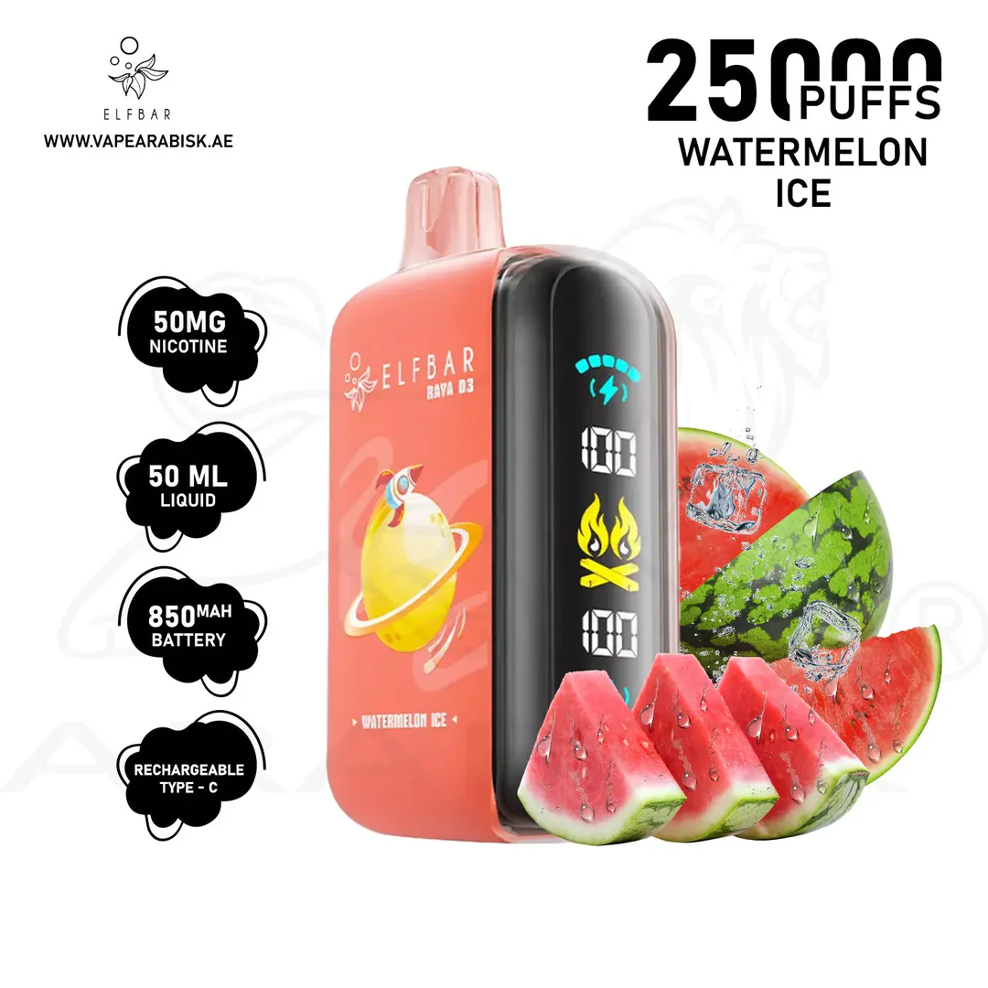 EU Warehouse Elfbar Raya D3 25K 25000 Puffs Disposable Vape
