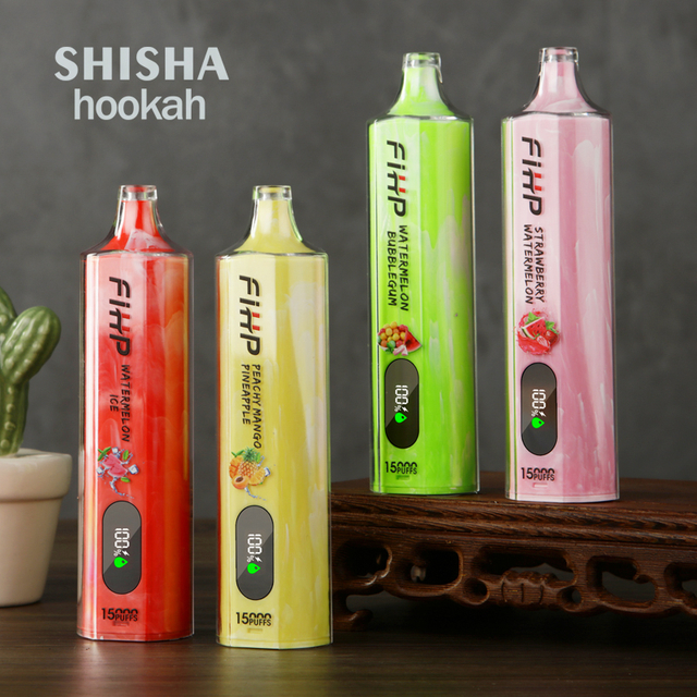 New Style Wholesale Fihp Shisha Hookah 15000 Puff Free Disposable Vape E Cigs