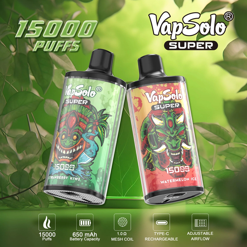 Vapes Mesh Coil Rechargeable Vapsolo super 15000 puffs bar Vape Pen Ecigarettes