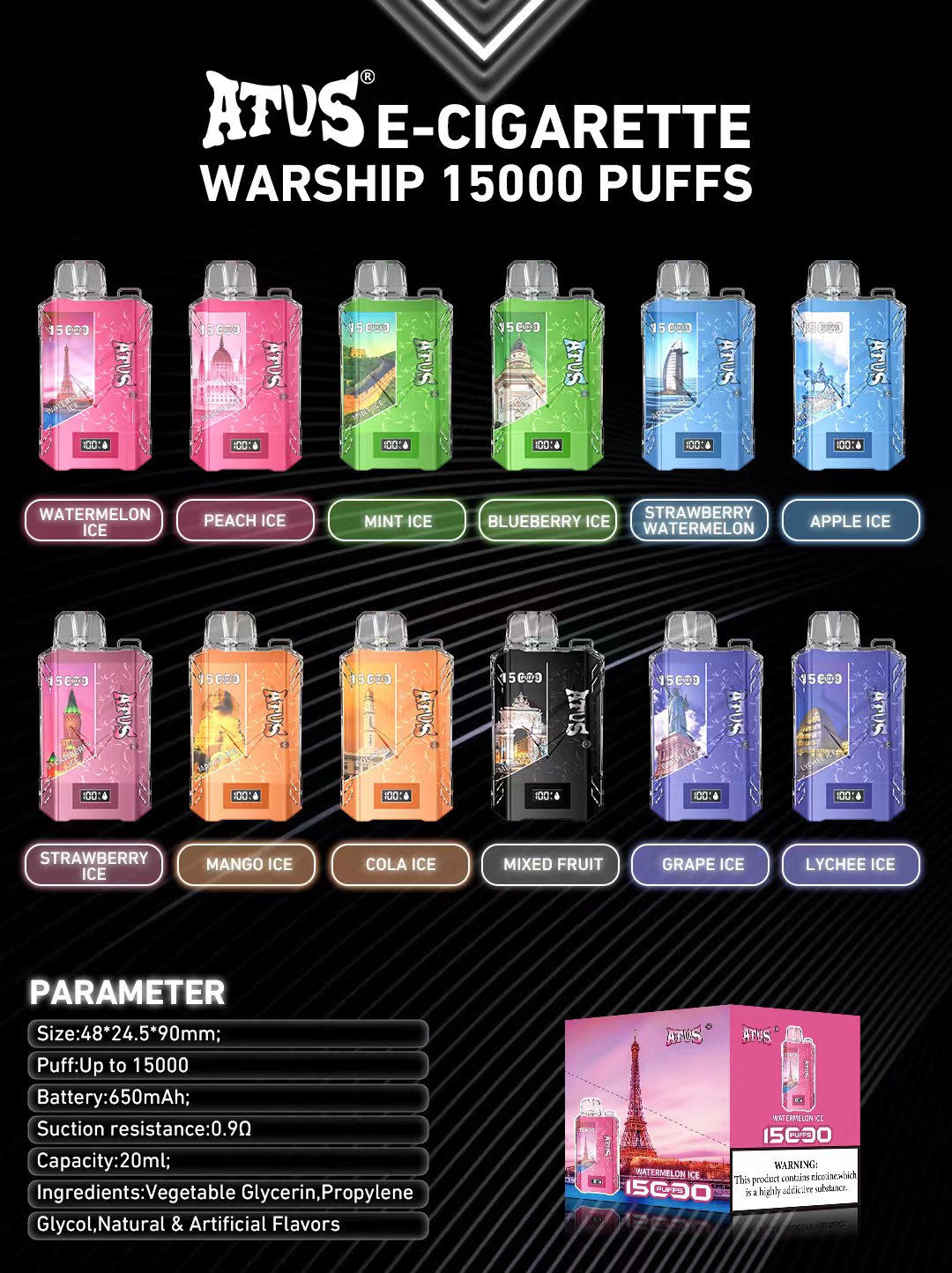 Ali Baba Puff Distributo Atvs 15000 15K Wholesale I Vape Disposable Pod Pen