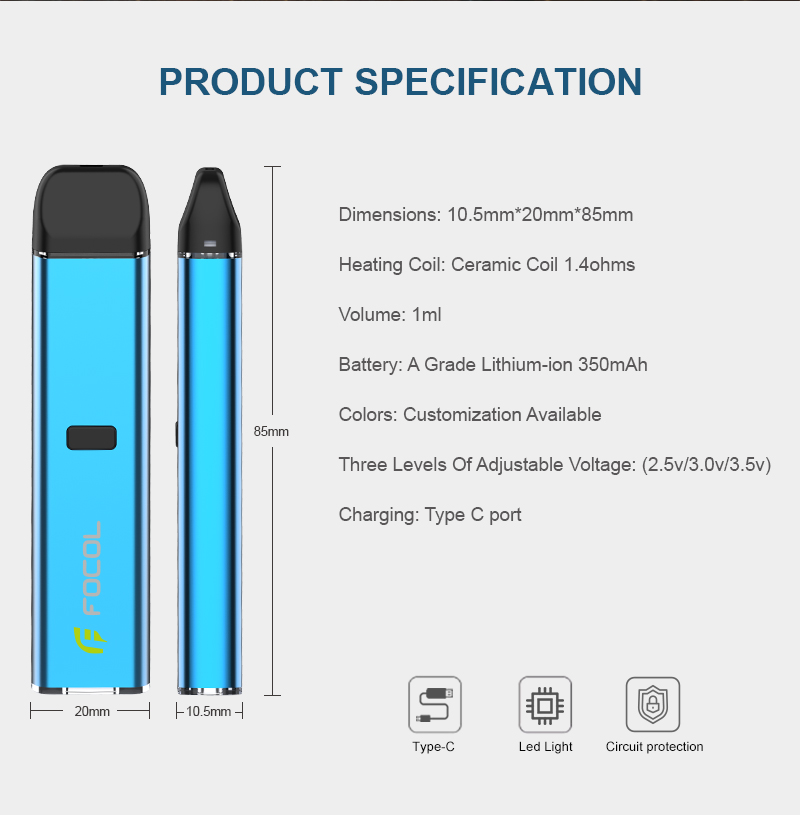 CBD Vape Pen 1000mg D8 THC Disposable Pod Empty