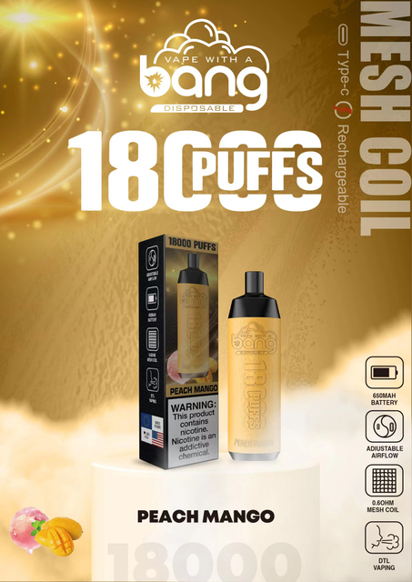  Original Bang Crown Bar 18000 Puffs Vaporizer Vapme Elf 18K Razz Bar