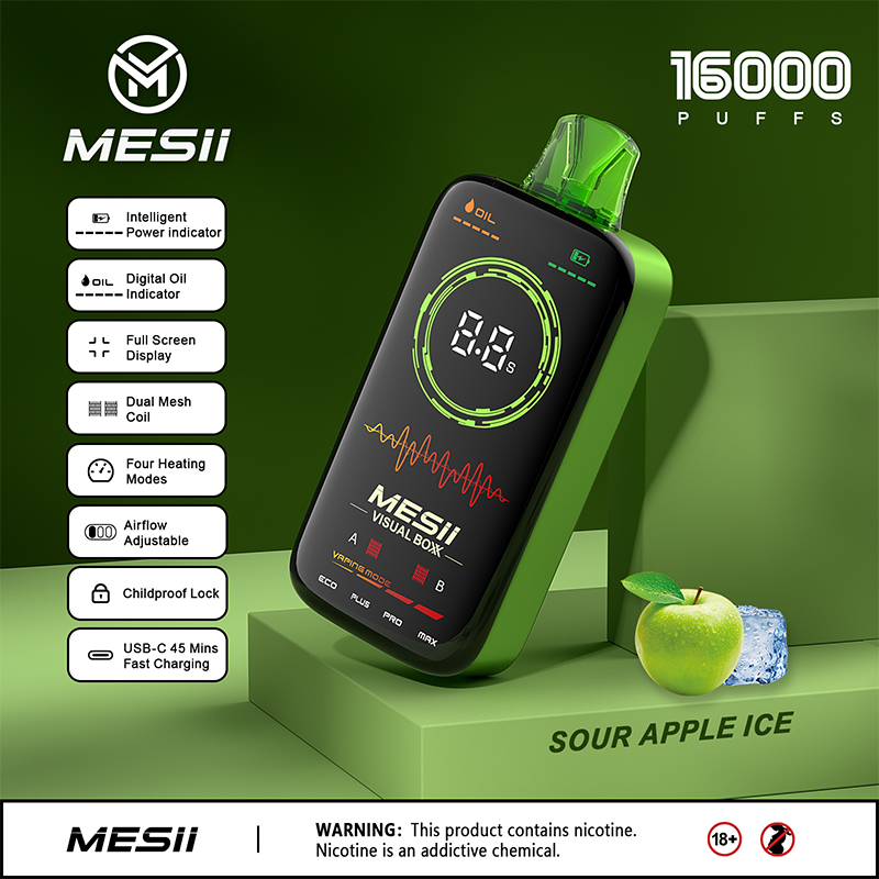 Mesii Visual 16000 Puffs 16K Puffbar Tornado Elf Bar 23000 Puff Raz Bar 