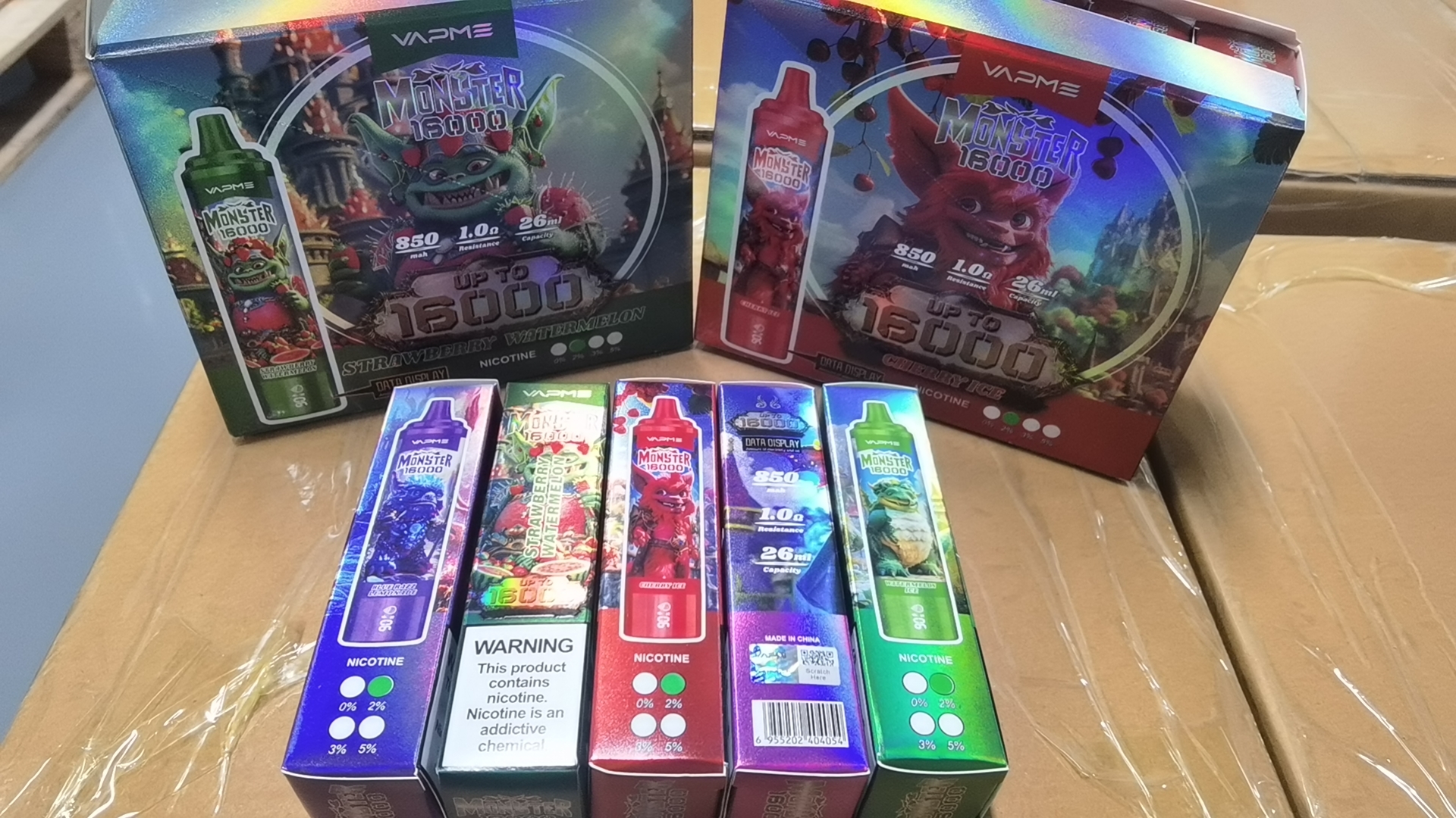 Vapme Monster 16000 Puff Pen Hookah LED Smart Screen Sigrait
