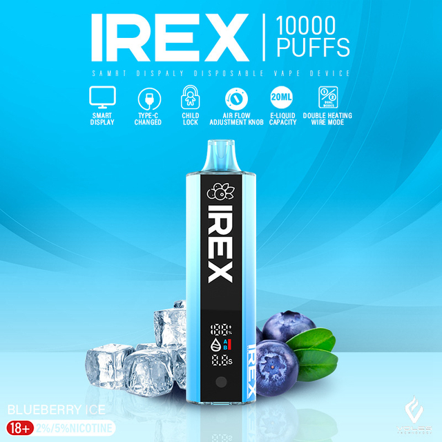  Hot Sell Better Taste Irex 10000 10K 20K Puffs Disposable Vapes Pen