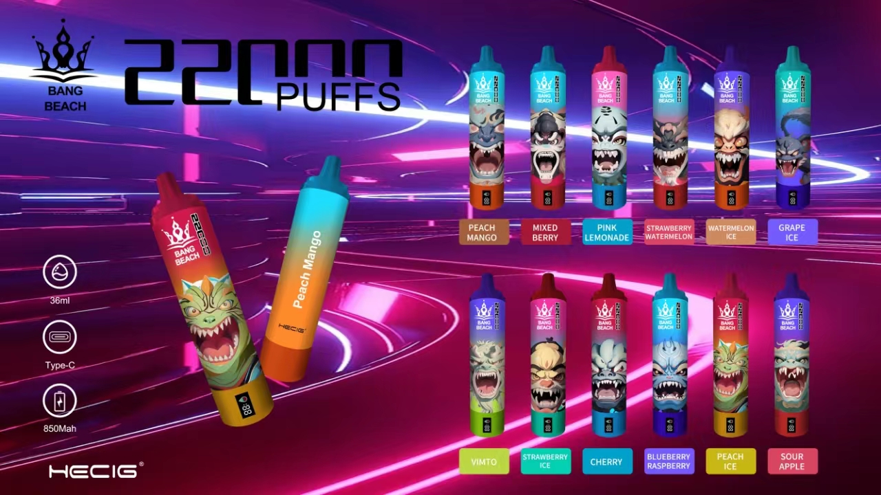 Bang Peach 22000 puffs 35ml E Liquid 18K 20K 25K Wholesale I Vape Puff Bar