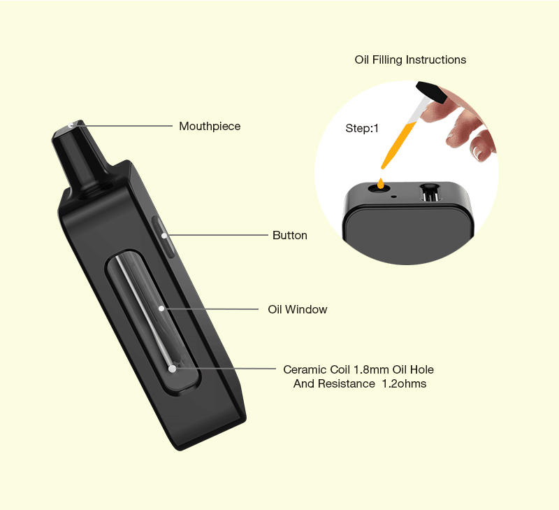5ml Empty Disposable CBD Vapae Pens Wholesale