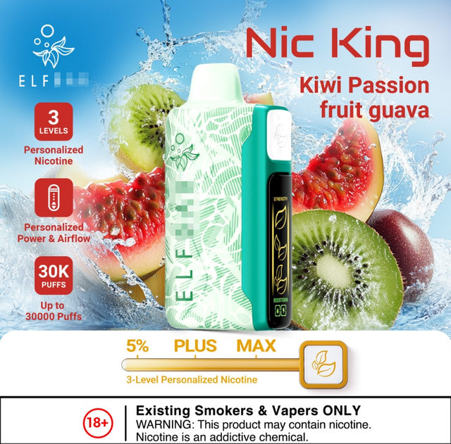 Elf Disposable Vape Control Nic King 30000 30K LceKing Sour King Bar 25000 Puff Geek Price Bar