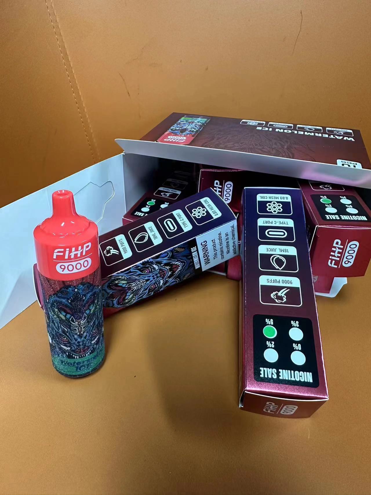 Wholesales Original Fihp 9000 Puff Disposable Vapes Pen Pod Puff 9K