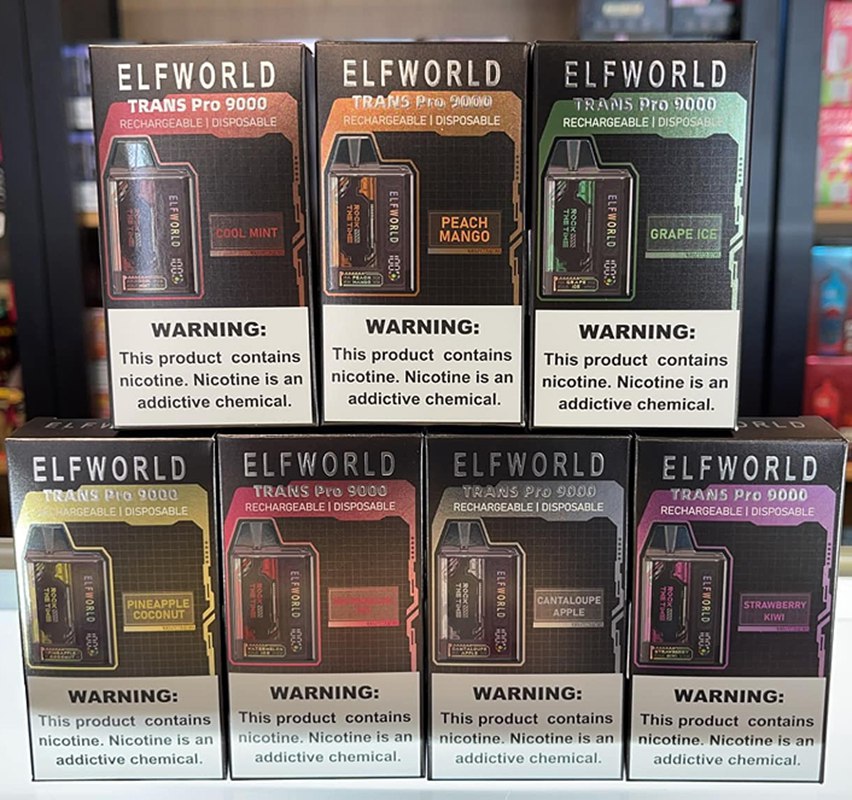 Factory Wholesale Elfworld Trans PRO 9000 Puffs Disposable Vape