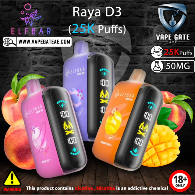 Original Elf Disposable Raya D3 25000 Puffs Wholesale Lce King 40K Adjust Mesh Coil Puff