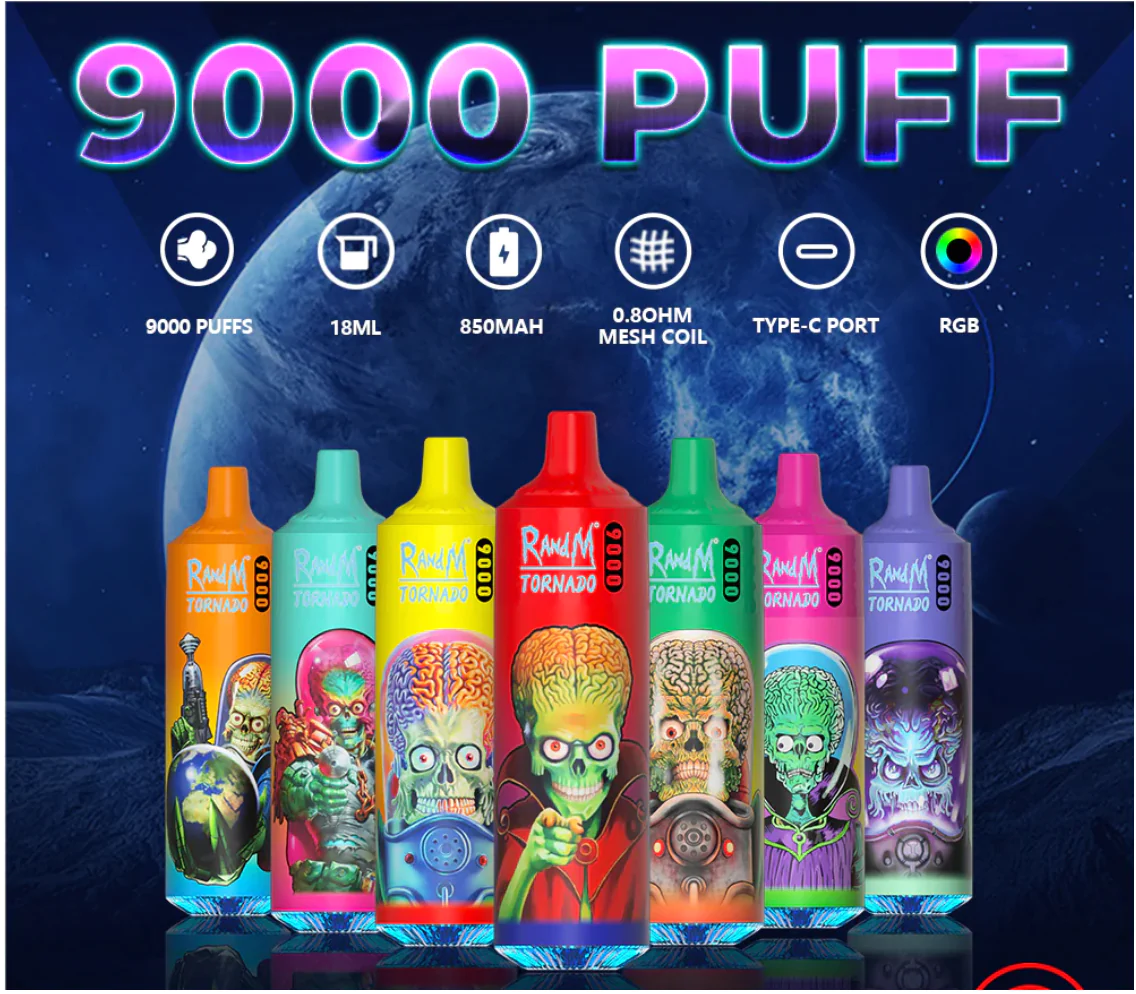 Randm Tornado 9000 Puffs Disposable E Cigarettes Vape
