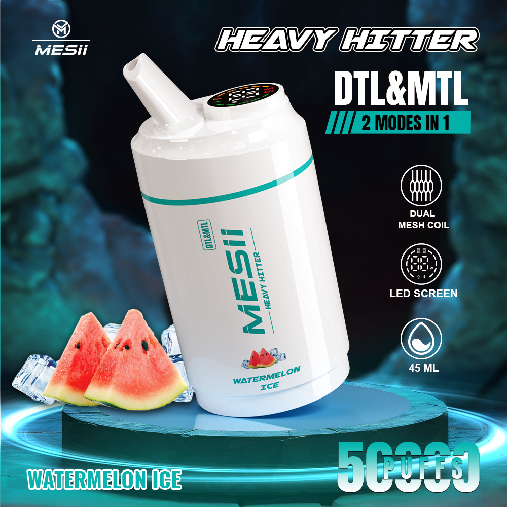 New Popular Pod 50K Mesii E Liquid Puffs Dtl Mtl 2 Models Disposable Vape