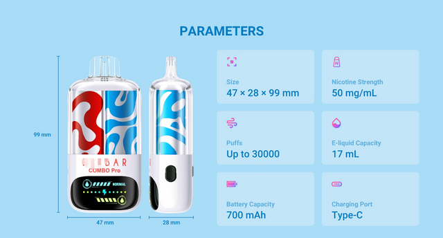 Vap Elf Combo Bar PRo Solo Triple 30000 Puff 3Flavors in 1 New Vaper 30K 25K 40K Wholesale I Wape