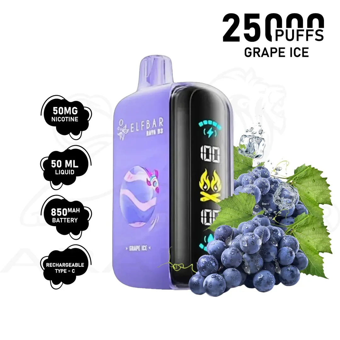 EU Warehouse Elfbar Raya D3 25K 25000 Puffs Disposable Vape